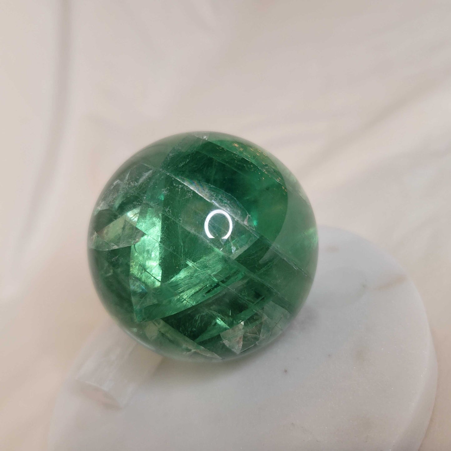 Green Fluorite Sphere