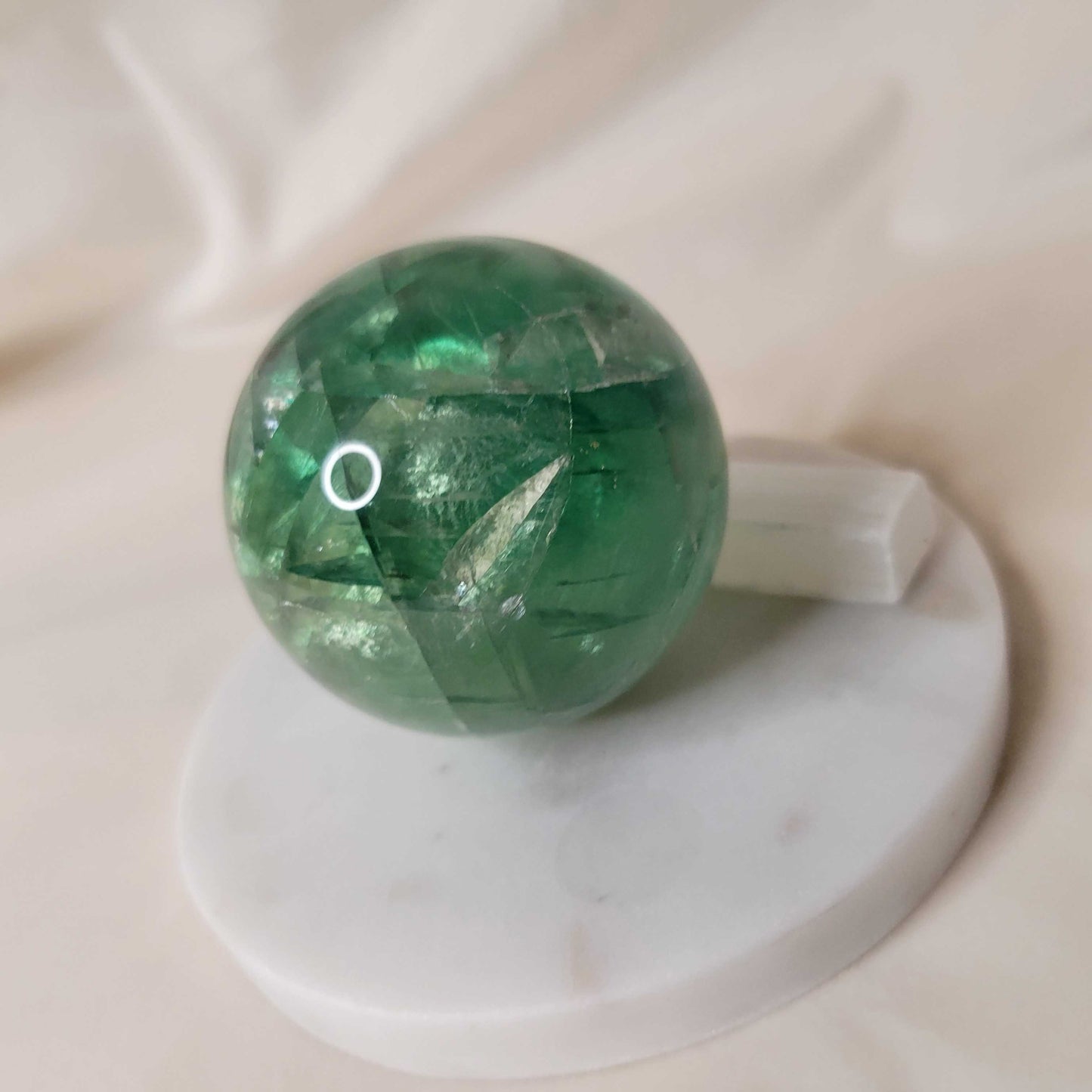 Green Fluorite Sphere